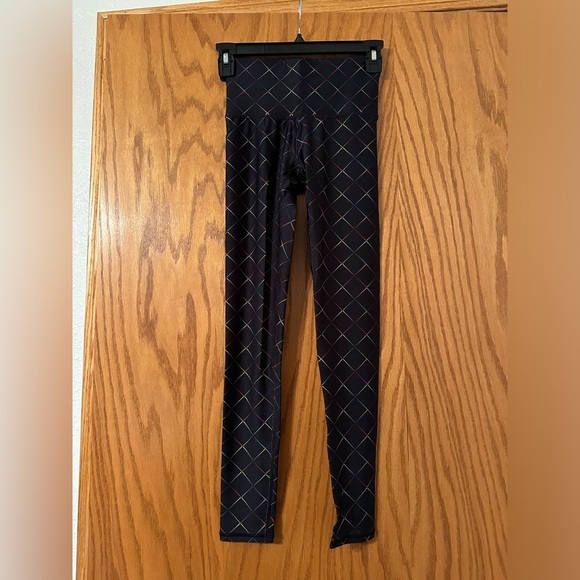 Terez Black Colorful Diamond Leggings - NWOT - Size XXS - Picture 3 of 9